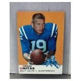 Johnny Unitas 1969 Topps football card