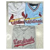 3 STL Cardinals jerseys Size XL