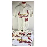 4 STL Cardinals button-front promo jerseys Size