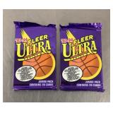2 Sealed 93-94 Fleer Ultra basketball card packs