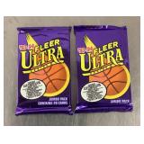 2 Sealed 93-94 Fleer Ultra basketball card packs