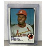 Bob Gibson 1973 Topps baseball card