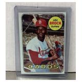 Lou Brock 1969 Topps baseball card