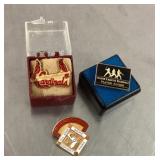 1950 All Star Game press pin plus 2 other pins