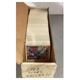 Box of 1989 Score baseball cards
