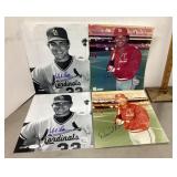 4 St Louis Cardinals Autographed photos