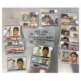21 1955-56 Topps baseball cards