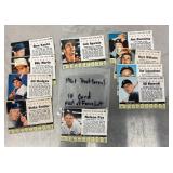 10 1961 Post Cereal baseball cards