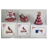 3 STL Cardinals Danbury Mint ornaments