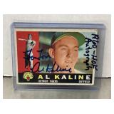 Autographed Al Kaline baseball card