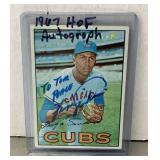 Autographed Fergie Jenkins baseball card