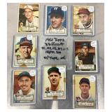 8 1952 Topps baseball cards