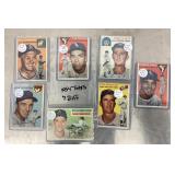 7 1954 Topps baseball cards