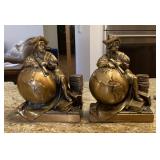 Pair of Christopher Columbus bookends