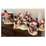 Lighted animated snowman Christmas decor