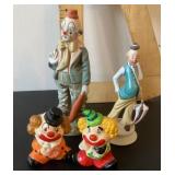 Collection of clown figures