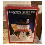Snowman cookie jar