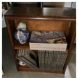 Encyclopedia bookcase and contents