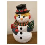 Ceramic snowman decoration