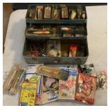 Grandpaï¿½s tackle box and contents