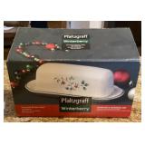 Pfaltzgraff Winterberry covered butter dish