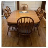 48x66 dining table and 6 chairs