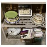 Contents of bottom two shelves