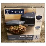 NEW Anchor Hocking 3-piece Oven Basics