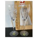 Waterford crystal champagne flutes