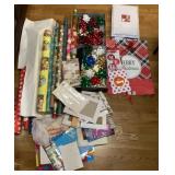 Christmas and birthday wrapping supplies