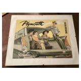 Framed Plymouth Suburban advertisement