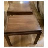 Pair of end tables 24 1/2 x 18 1/2 x 21"
