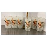 6 MCM pheasant glasses