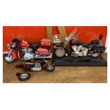 3 motorcycle models --damaged