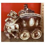 Stagecoach cookie jar