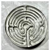 Cynthia Webb pewter finger labyrinth dish
