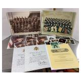 Military photos and certificates