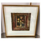 Danielle Desplan signed mixed media on paper