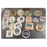 Group of beer coasters