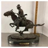 Remington bronze sculpture "Trooper of the Plains"