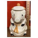 Pig cookie jar