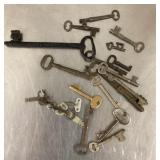 Group of vintage keys