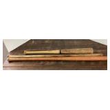2 cork ball bats, 1 baseball bat