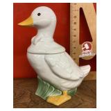Goose cookie jar