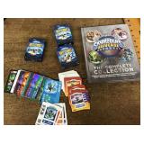 Skylanders Universe book and cards