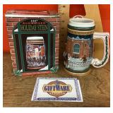 1997 Budweiser holiday beer stein