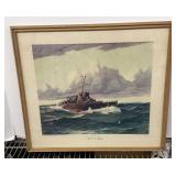 USS Martz Destroyer Escort art print 18 x 21