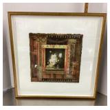 Danielle Desplan signed mixed media on paper