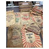 Feed sacks with crate