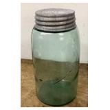 Blue ball canning jar